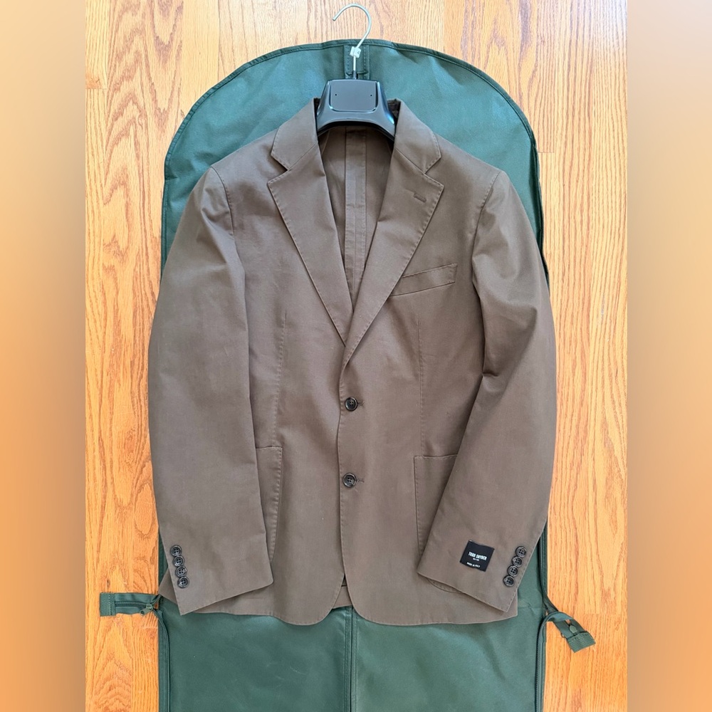 Todd Snyder Italian Cotton Sport Coat- Dark Brown